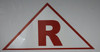 Compliance sign ROOF TRUSS IDENTIFICATION  (STICKER ) WHITE