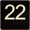 ELEVATOR FLOOR NUMBER THE LEXINGTON AVE LINE (22ND FLOOR) SIGN