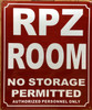 RPZ ROOM SIGN