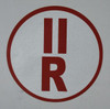 ROOF TRUSS IDENTIFICATION -TYPE II (STICKER, CIRCLE ) WHITE Building  sign