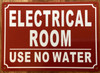 ELECTRICAL ROOM SAFETY SIGN
