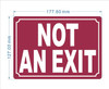 NOT AN EXIT COMPLIANCE SIGN
