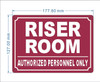 FD RISER ROOM SIGN
