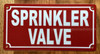 NYC SPRINKLER VALVE SIGN