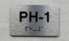 APT# PH-1 SILVER Safety Sign