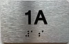 APT# 1A SILVER Sign