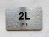 APT# 2L SILVER Compliance Sign