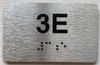 APT# 3E SILVER Sign