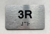 APT# 3R SILVER Safety Sign