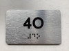 APT# 4O SILVER Safety Sign