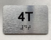 APT# 4T SILVER Ada Sign