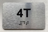 APT# 4T SILVER Safety Sign