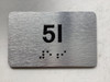 APT# 5I SILVER Safety Sign