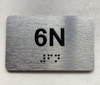 APT# 6N SILVER Safety Sign