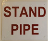 STANDPIPE Sign