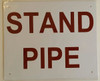 STANDPIPE   BUILDING SIGN