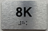 APT# 8K SILVER Sign