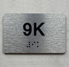 APT# 9K SILVER Safety Sign
