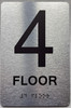 4 FLOOR Sign