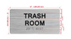 TRASH ROOM Hpd Sign