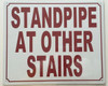 STANDPIPE AT OTHER STAIRS Dob SIGN