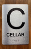 The Cellar Sign with Raised Letters & Grade 2 Compliance Sign