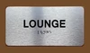 Lounge Sign with Raised Letters & Grade 2 Ada Sign