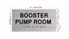 The Booster Pump Room Hpd Sign