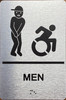 Men Accessible Compliance Sign