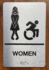 Women Accessible Safety Sign
