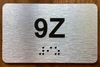 Apartment Number 9Z Ada Sign