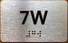 Apartment Number 7W Sign