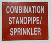 SPRINKLER AND STANDPIPE COMBINATION  BUILDING SIGN