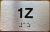 Apartment Number 1Z Sign