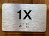 Apartment Number 1X Safety Sign