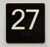 27 Sign with Raised Letters Ada Sign