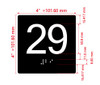 29 Sign with Raised Letters Hpd Sign