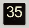 35 Sign with Raised Letters Compliance Sign