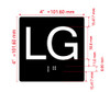 LG Sign Elevator Jamb Plate Hpd Sign
