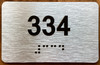 Apartment number 334 Sign