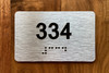 Apartment number 334 Safety Sign