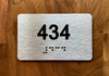 Apartment number 434 Safety Sign