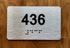 Apartment number 436 Safety Sign