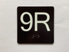 9R Elevator Jamb Plate Safety Sign