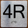 4R Elevator Jamb Plate Sign