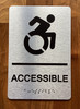 Accessible With Sign with Raised Letters Compliance Sign