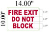 FIRE EXIT DO NOT BLOCK