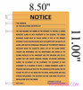 ALL ELECTRIC BUILDING  HPD Carbon monoxide detector notice(GOLD ,8.5X11 INCH, 27-2046.1) Gold