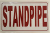 STANDPIPE Signage- ALUMINUM