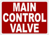 MAIN CONTROL VALVE Sign